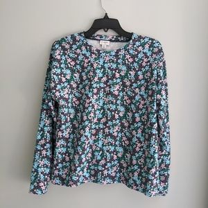 J. Crew | Floral French Terry Sweatshirt